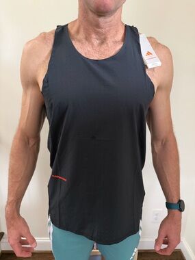 adidas Black Men’s Lightweight Athletic Tank